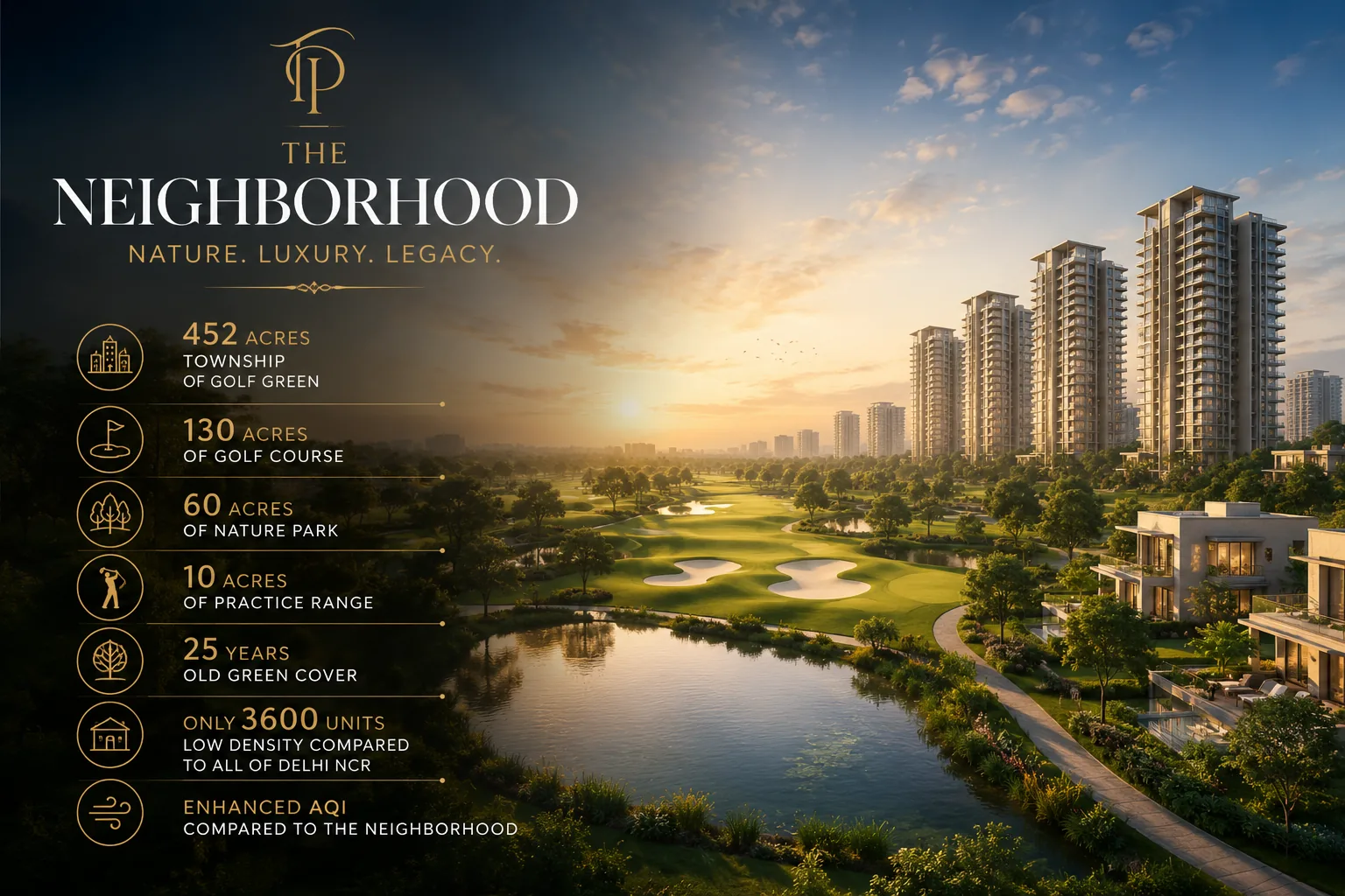 CRC The Peridona neighborhood at Jaypee Greens Greater Noida
